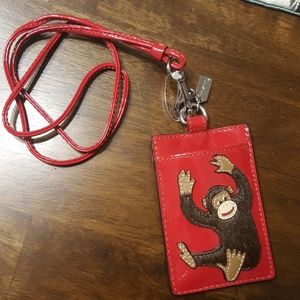 Coach Monkey Lanyard - rare